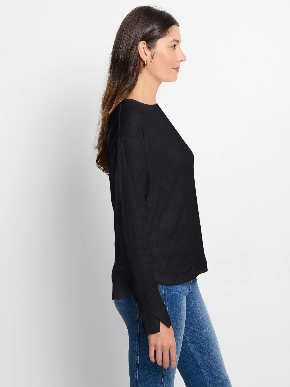 Nic Zoe Easy Fit Lace Knit Tee