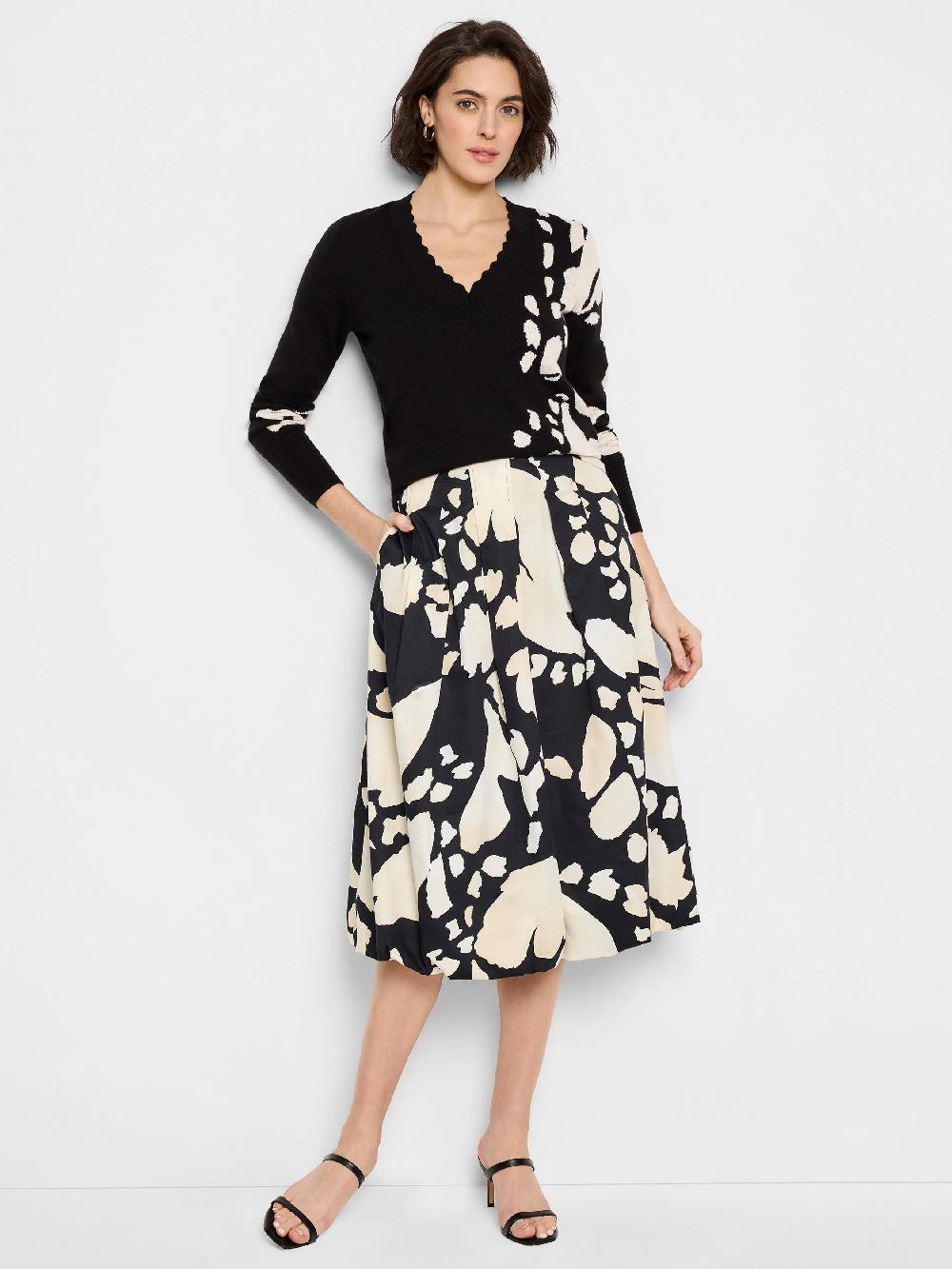 Nic Zoe Evening Petal Bubble Skirt
