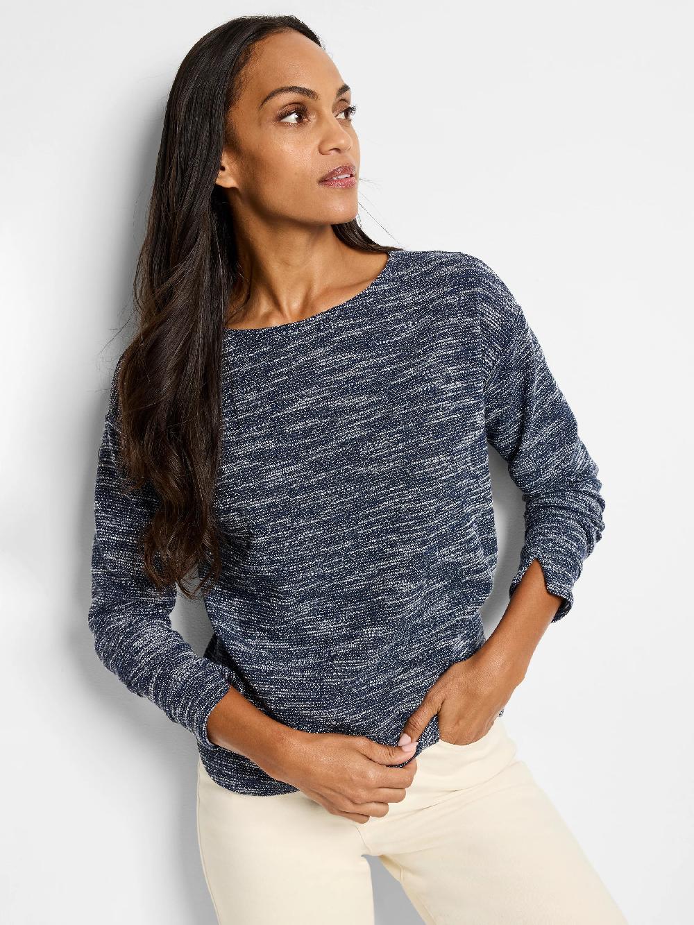 nic zoe Everyday Indigo Mix Top