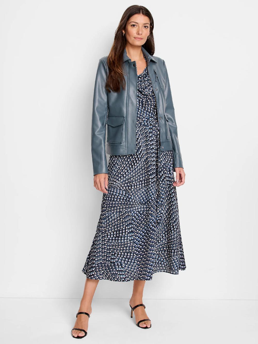 Nic Zoe Faux Leather Downtown Jacket