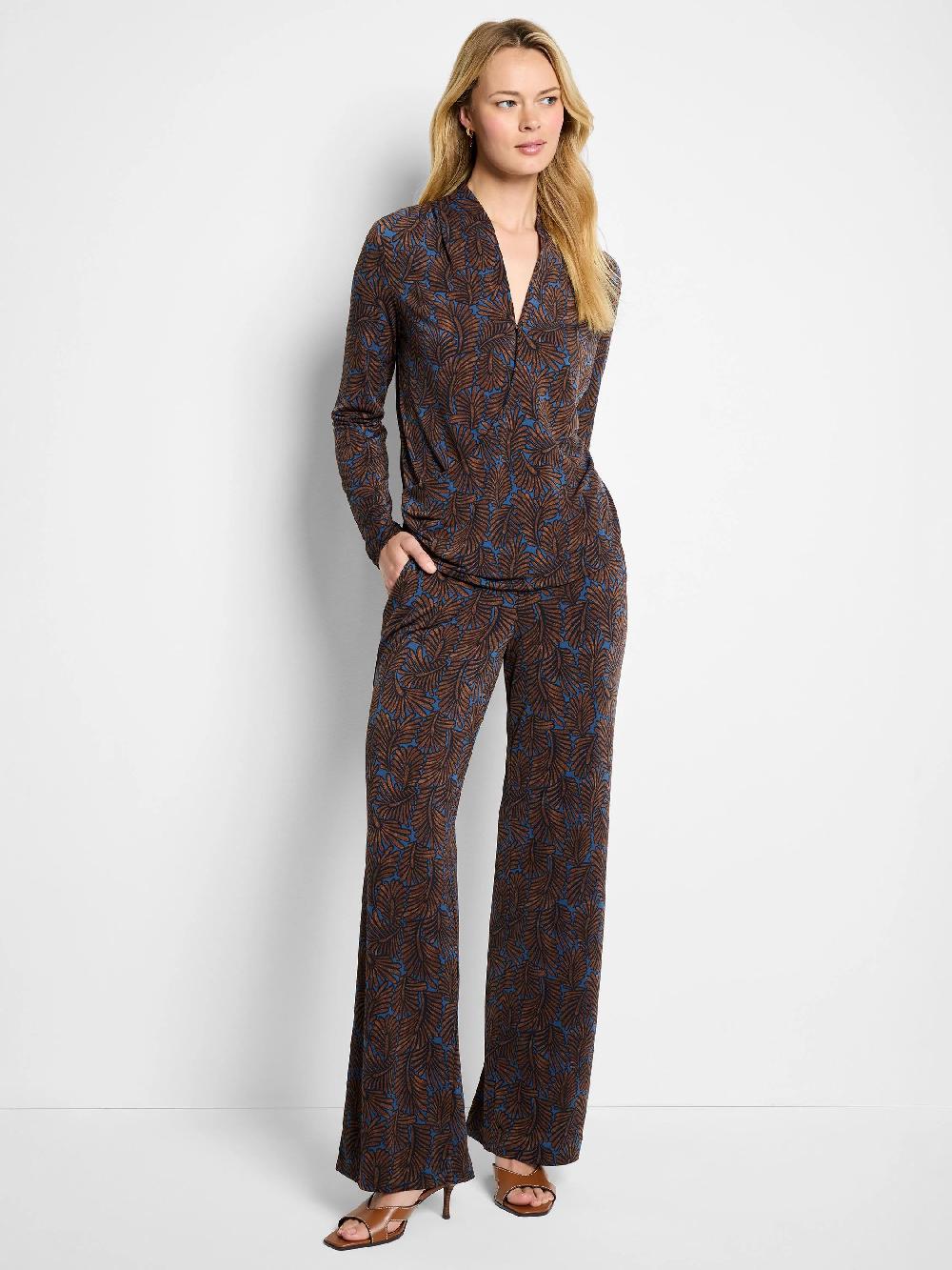 Nic Zoe Feather Fern Wrap Top