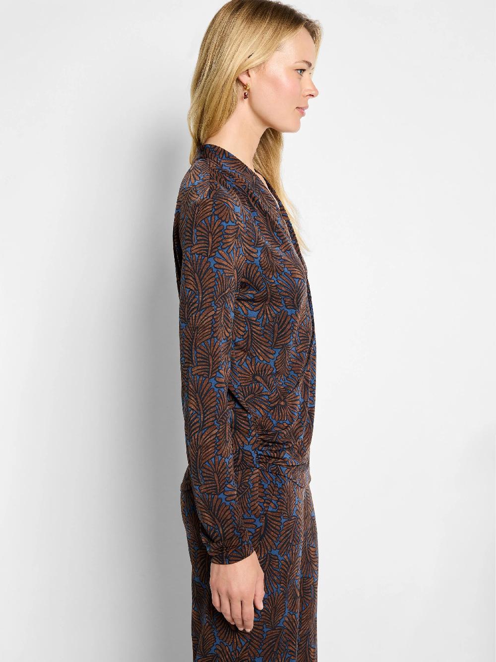 Nic Zoe Feather Fern Wrap Top