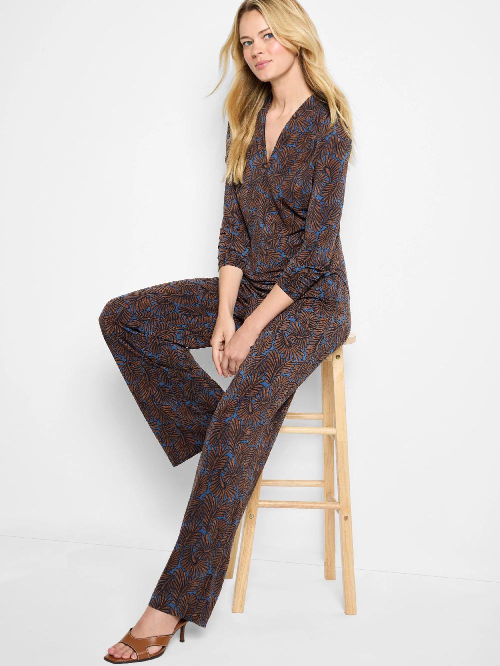 nic zoe Feather Fern Wrap Top