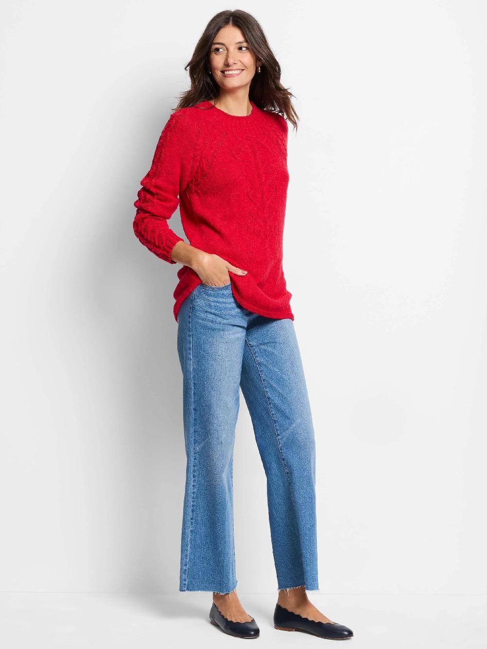 Nic Zoe Femme Cable Sweater