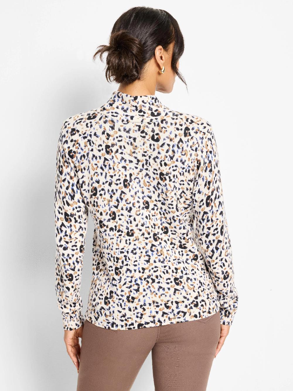 Nic Zoe Femme Cheetah Sweater