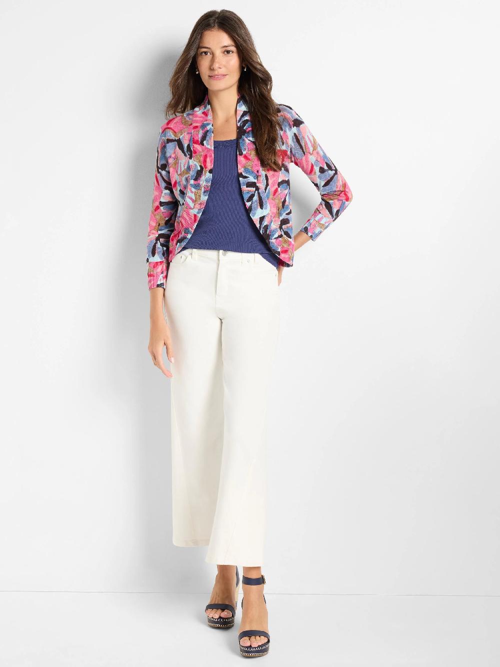 Nic Zoe Firework Foliage Bolero Cardigan
