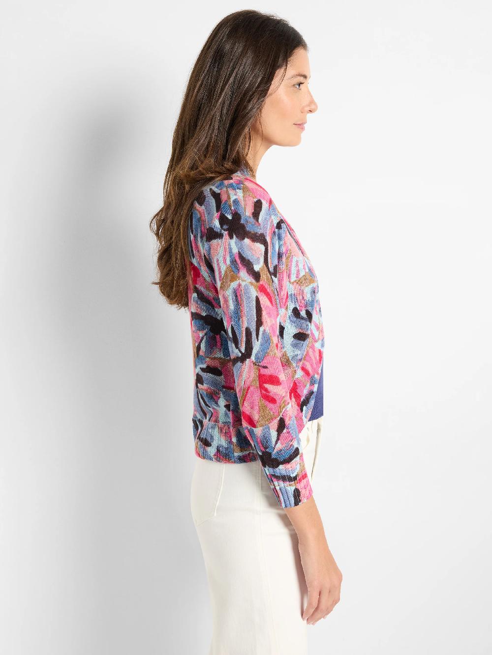 Nic Zoe Firework Foliage Bolero Cardigan