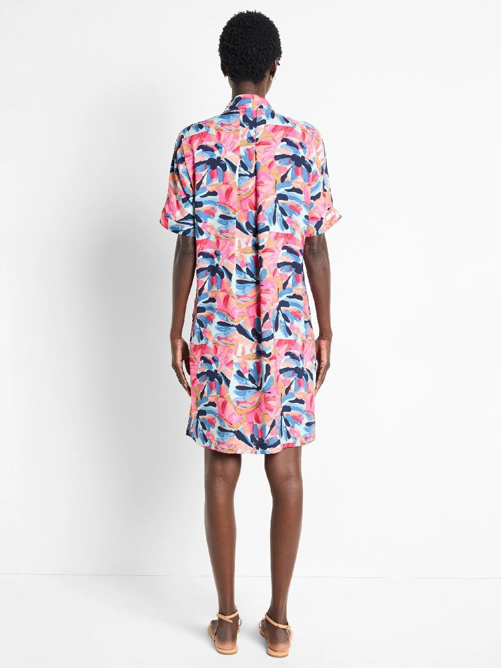 Nic Zoe Firework Foliage Polished Devon Dress