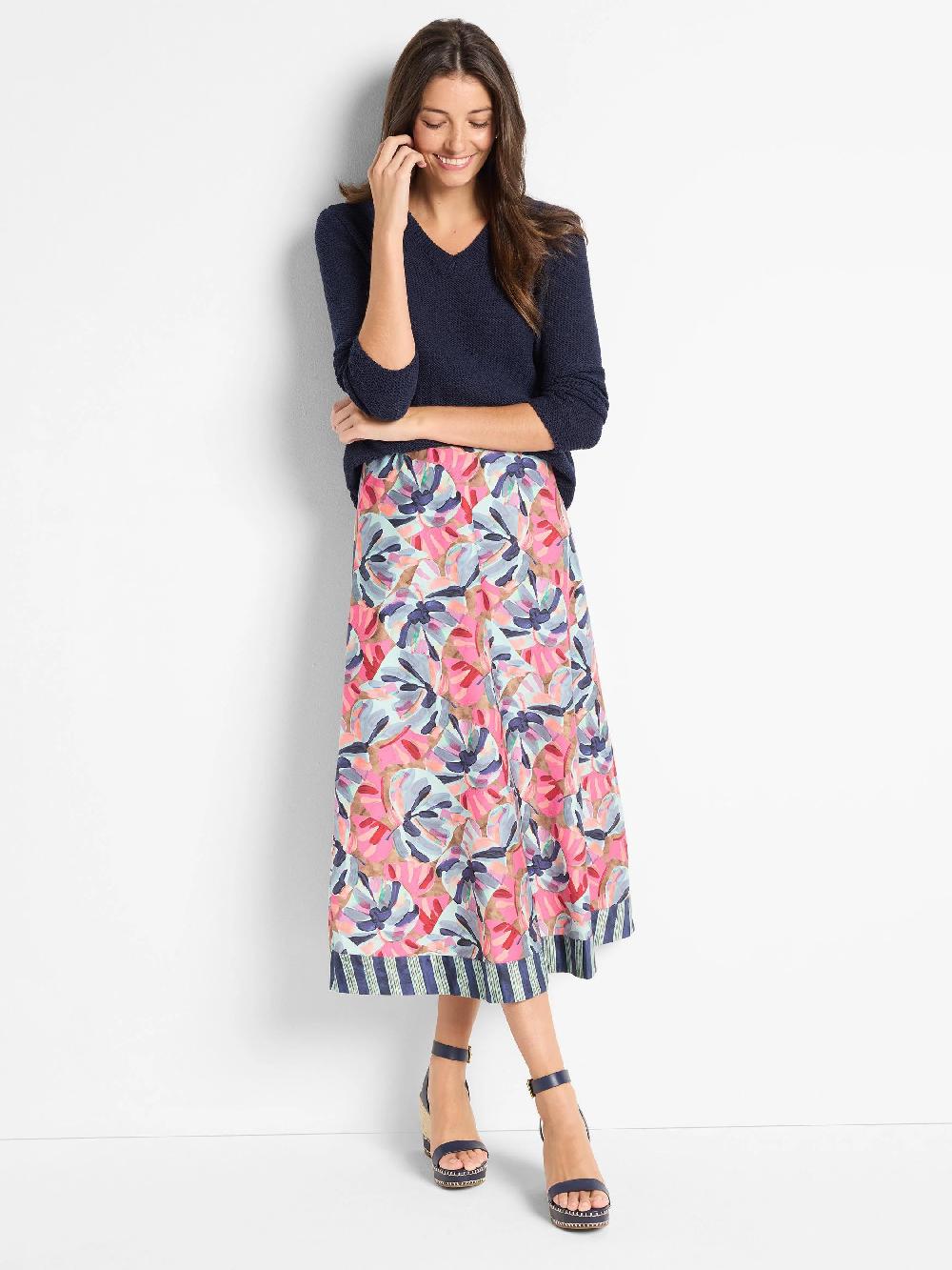 Nic Zoe Firework Foliage Skirt
