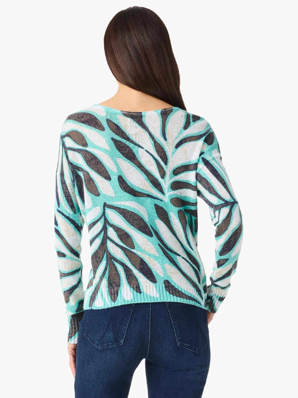 Nic Zoe Flora Grid Supersoft Sweater