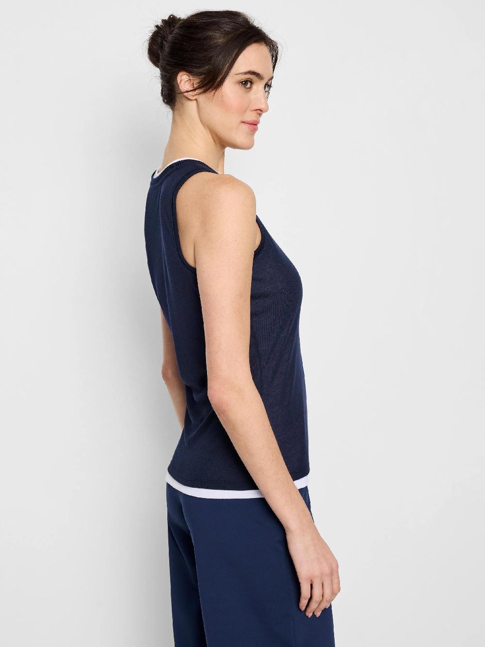Nic Zoe Gauzy Double Layer Tank