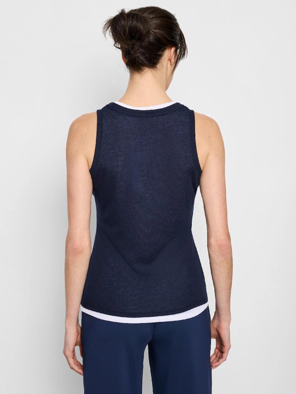 Nic Zoe Gauzy Double Layer Tank