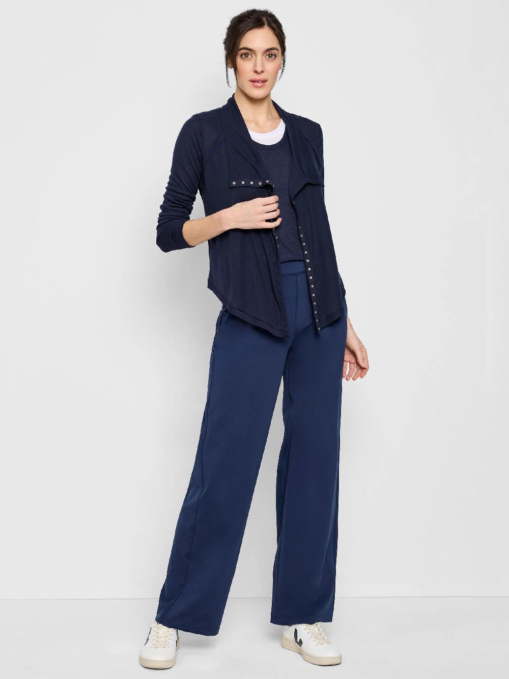 Nic Zoe Gauzy Snap Front Cardigan