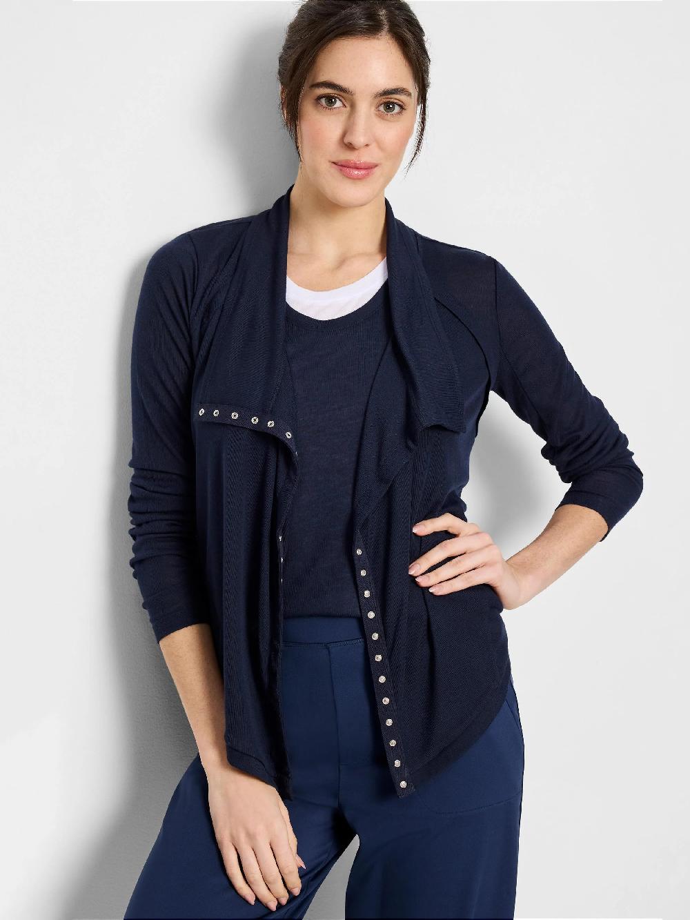 nic zoe Gauzy Snap Front Cardigan