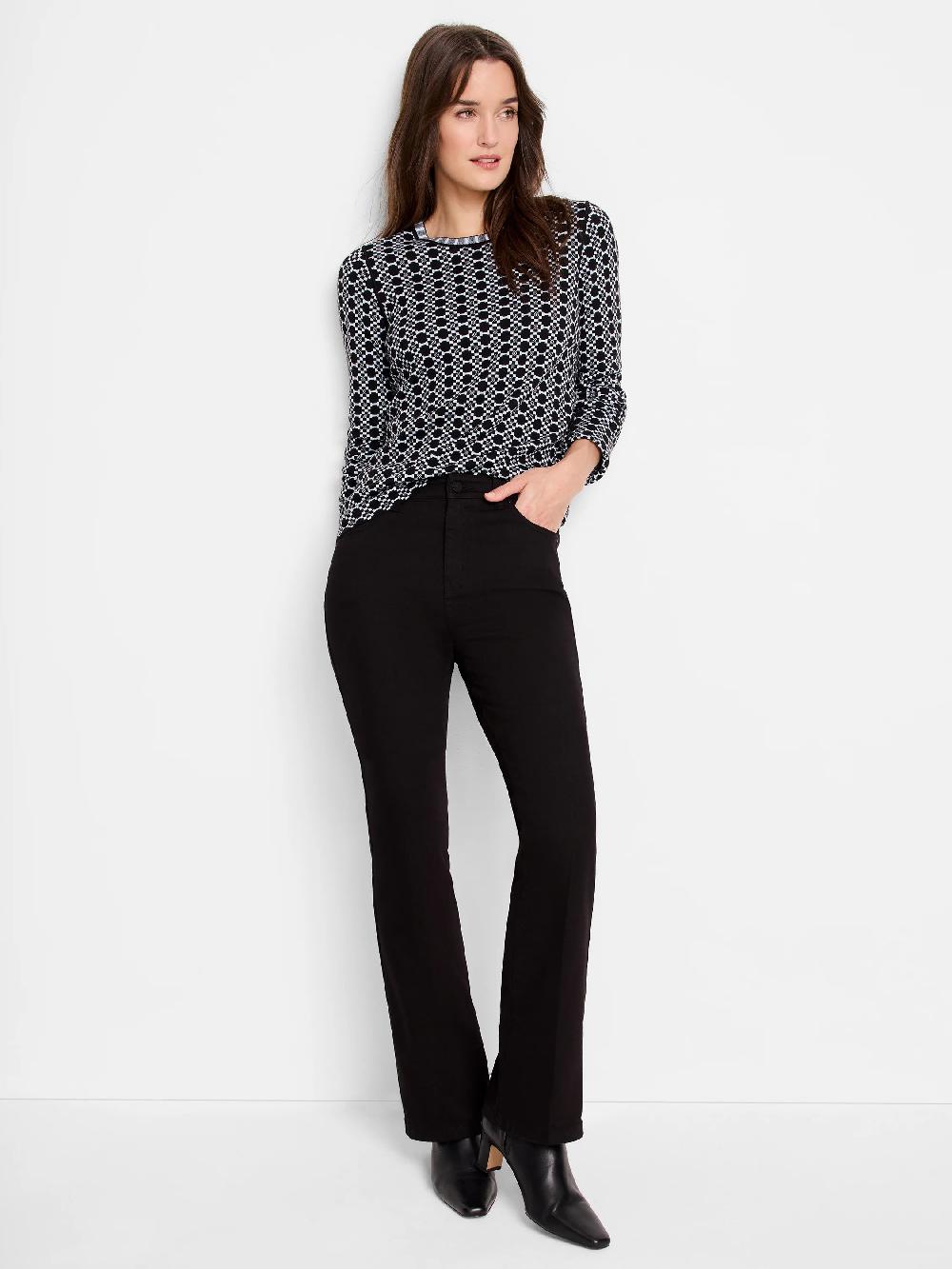 Nic Zoe Geo Reversible Sweater Tee