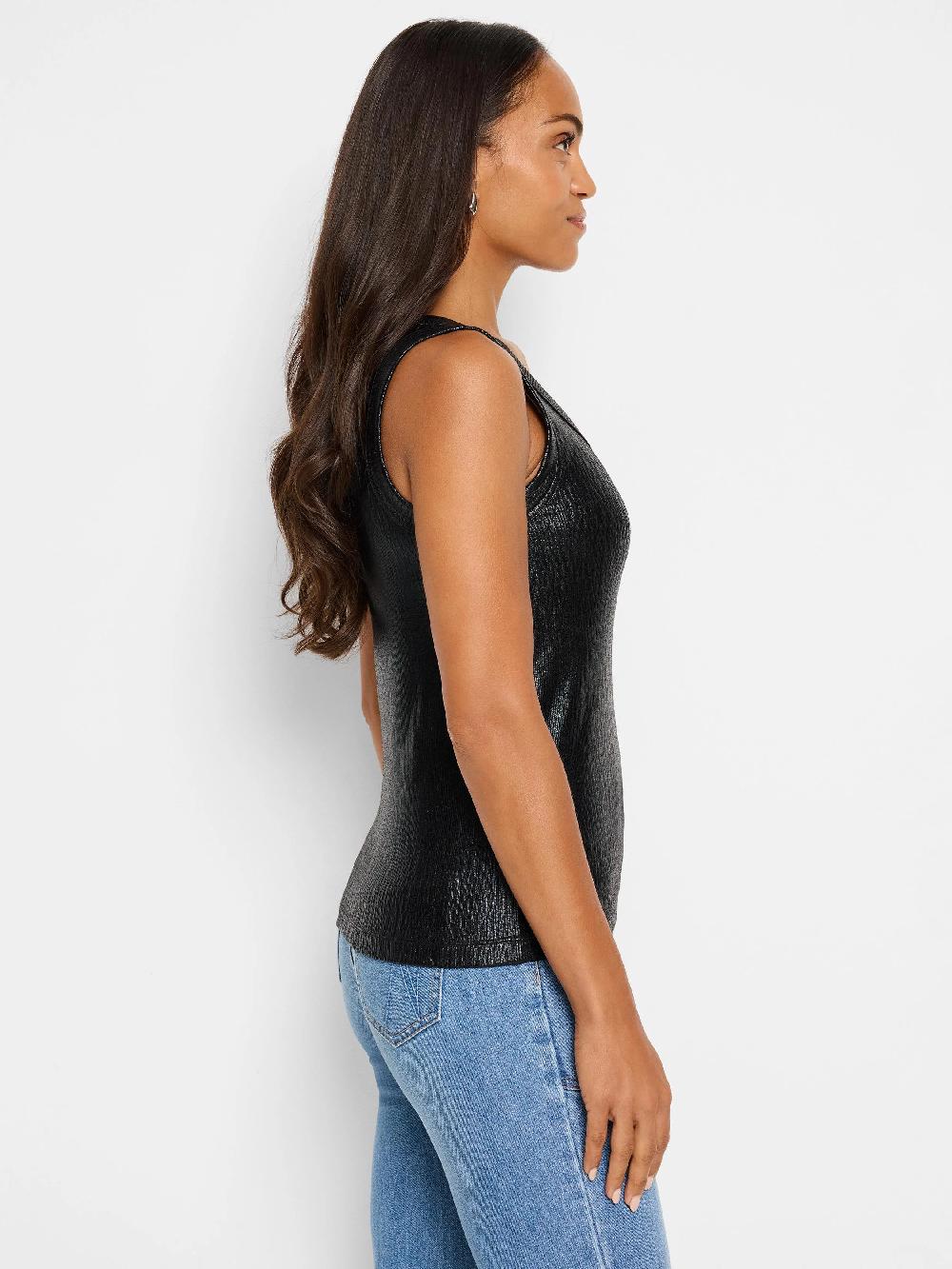 Nic Zoe Glazed Rib Tank