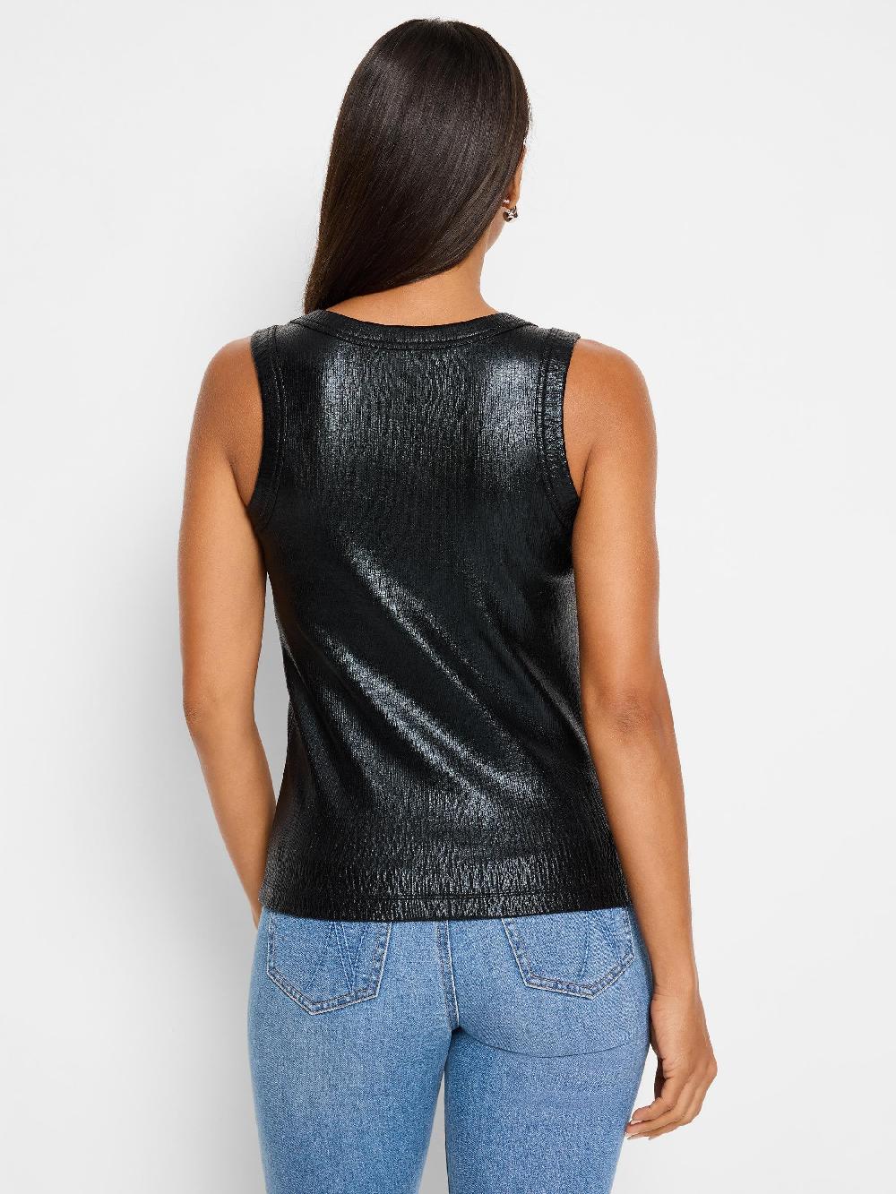 Nic Zoe Glazed Rib Tank