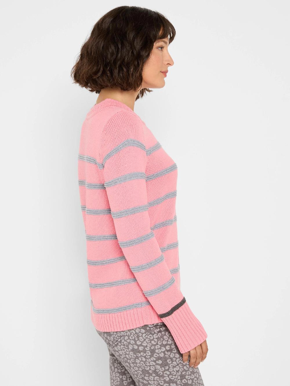 Nic Zoe Go To Stripe Sweater