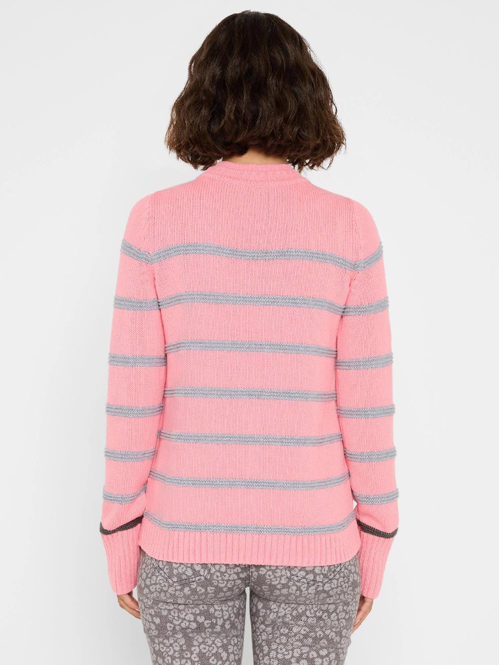 Nic Zoe Go To Stripe Sweater