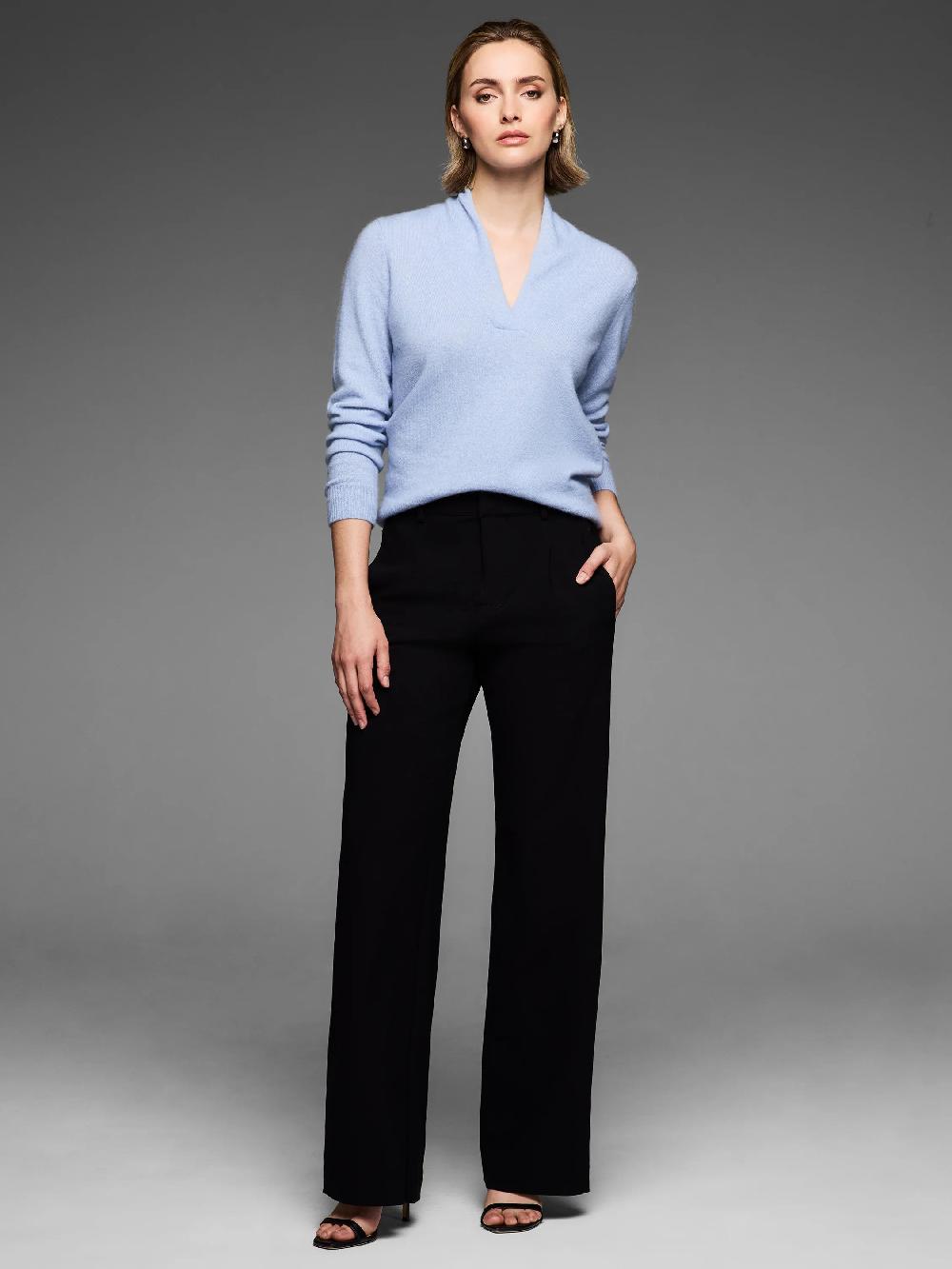 Nic Zoe Gold Label Built Up Neck Cashmere Sweater