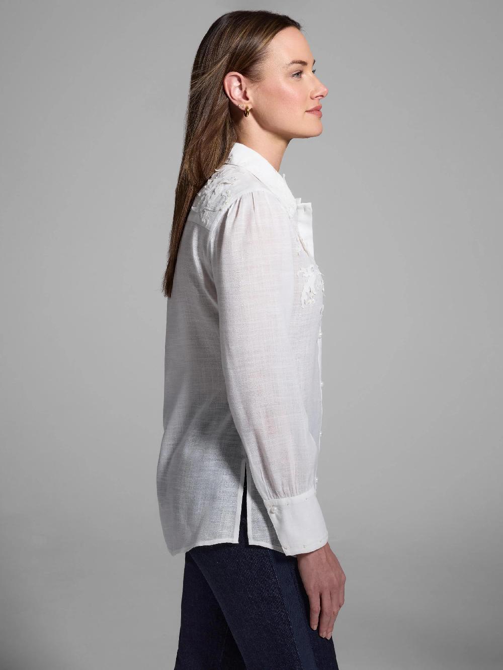 Nic Zoe Gold Label Embellished Shirt