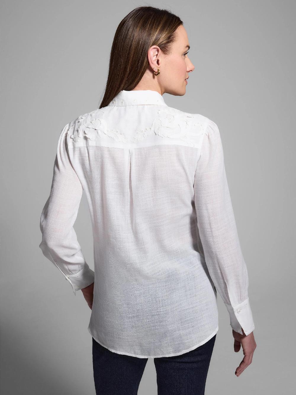 Nic Zoe Gold Label Embellished Shirt