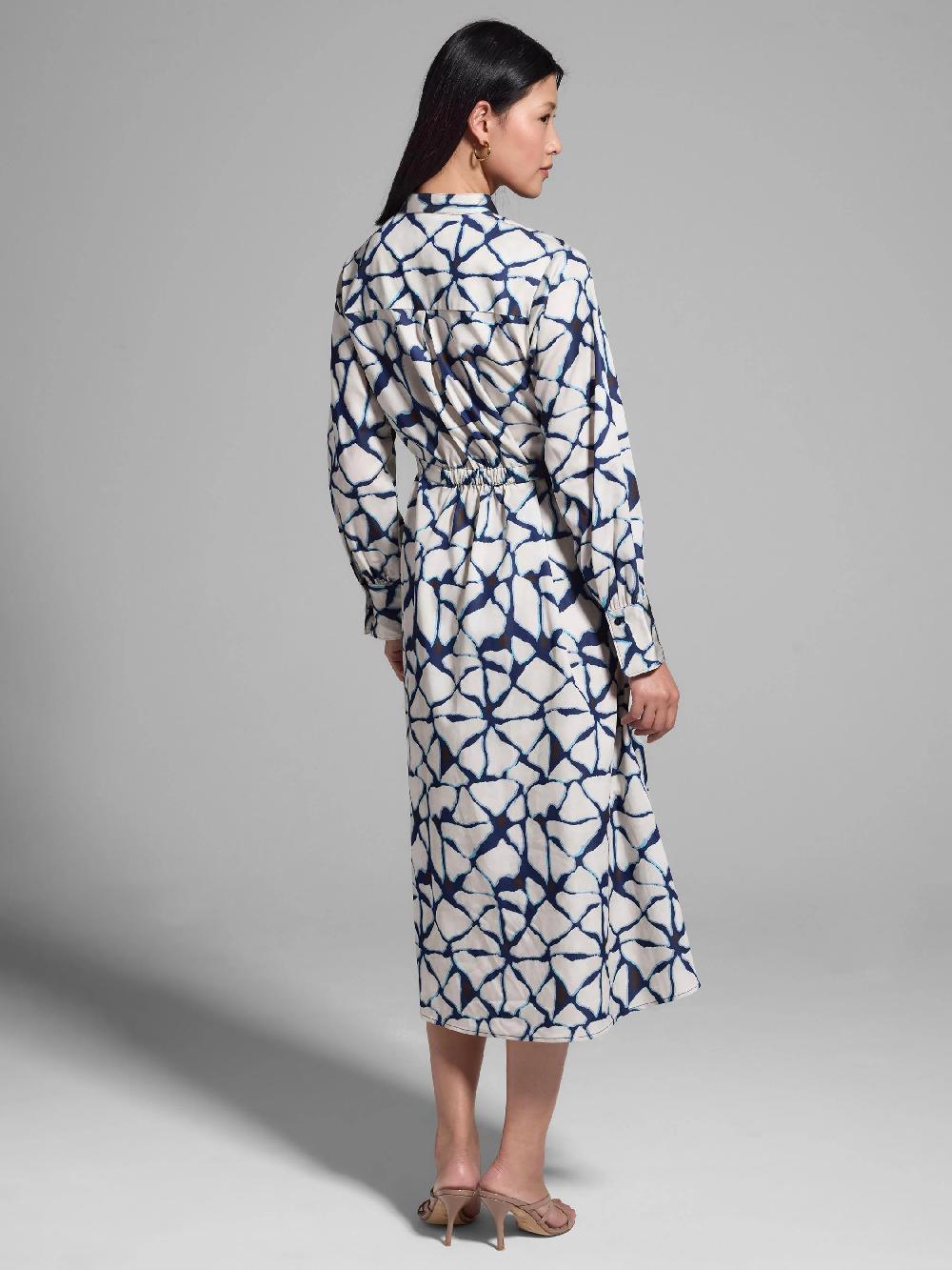 Nic Zoe Gold Label Fractured Lines Shirt Dress