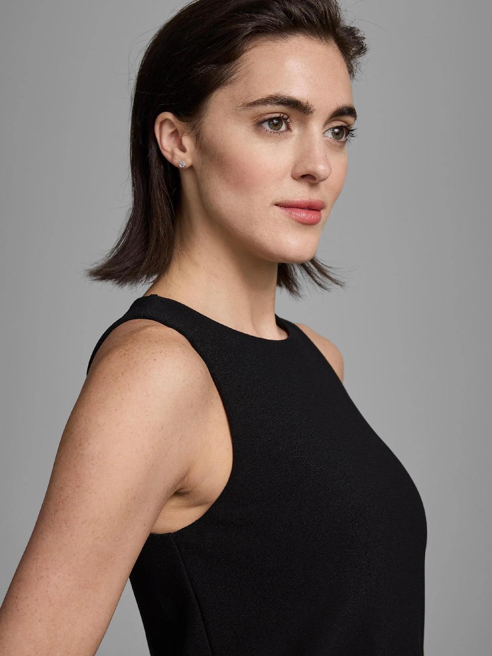 nic zoe Gold Label Knit Scuba High Neck Tank