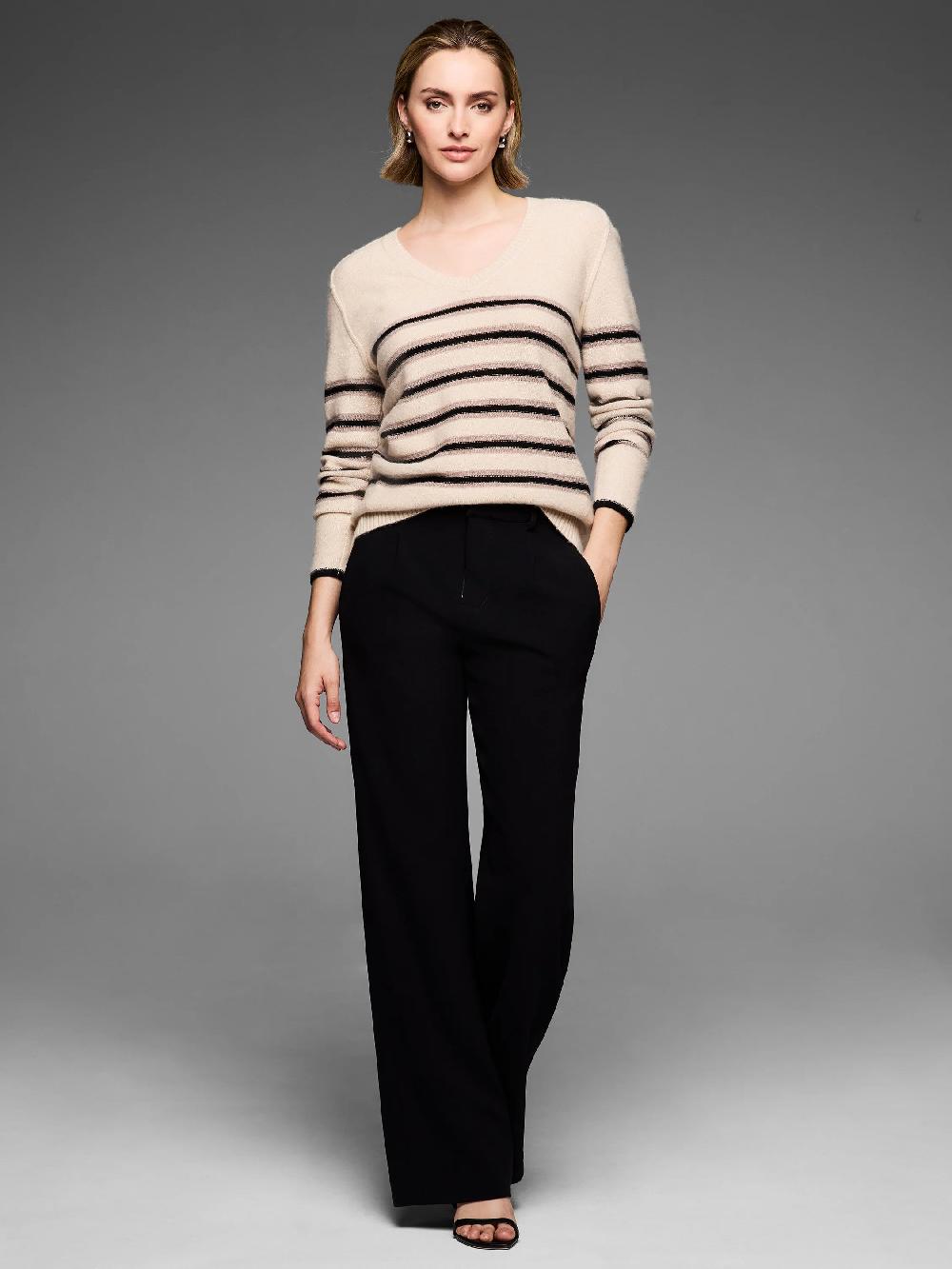 Nic Zoe Gold Label Luxe Cashmere Sparkle Sweater