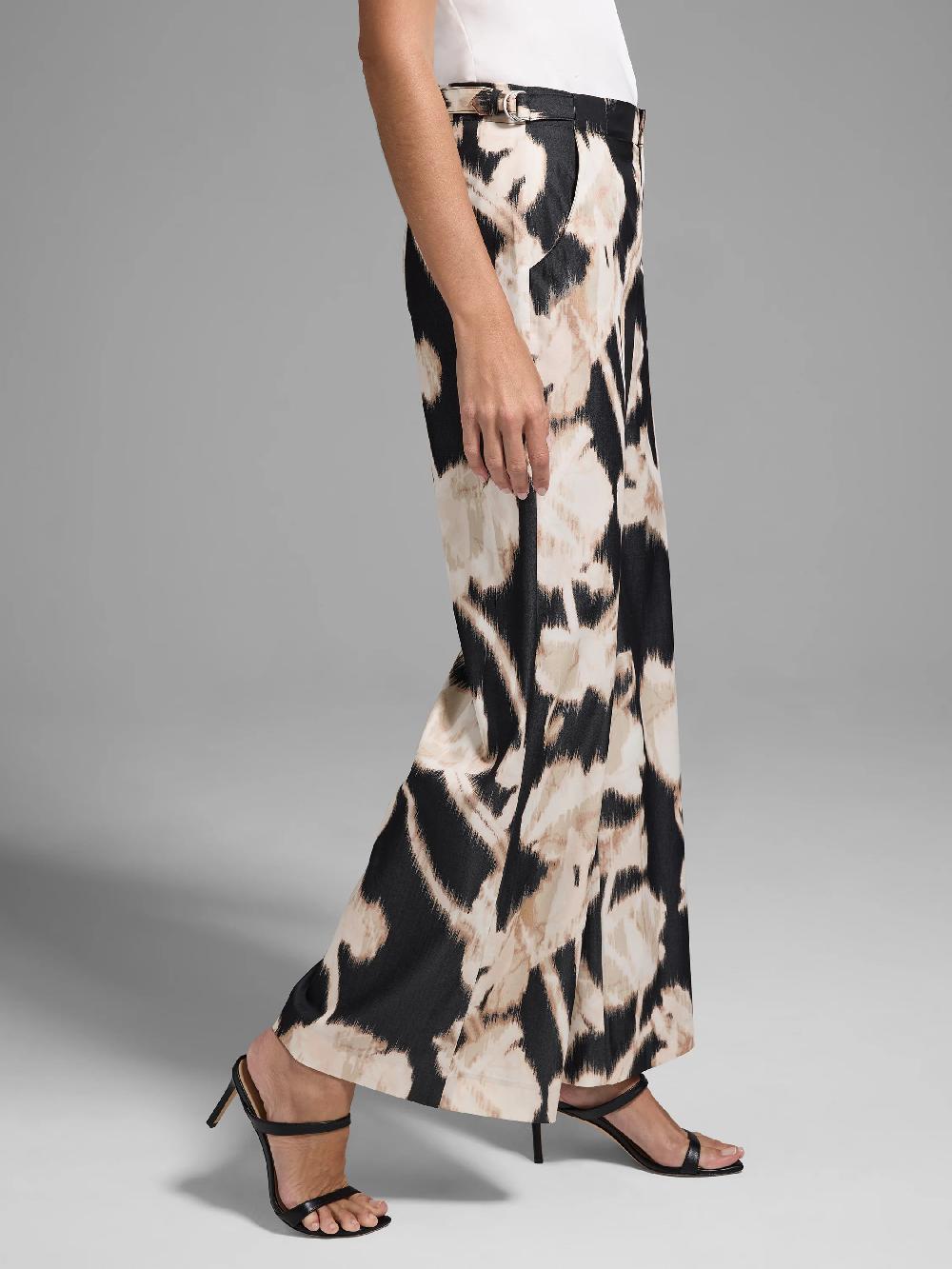 Nic Zoe Gold Label Midnight Florals Wide Leg Pant