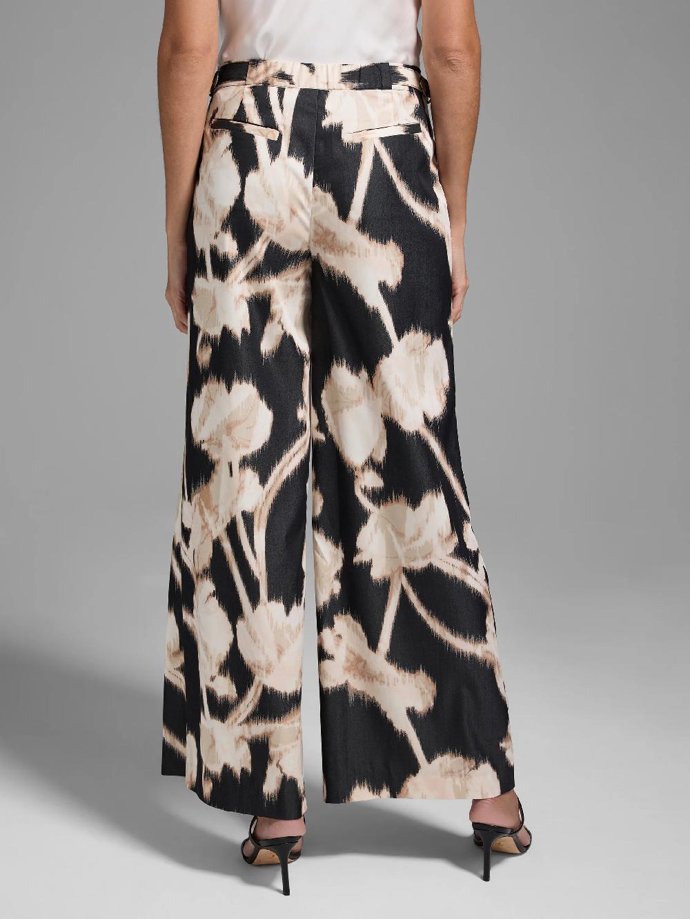 Nic Zoe Gold Label Midnight Florals Wide Leg Pant