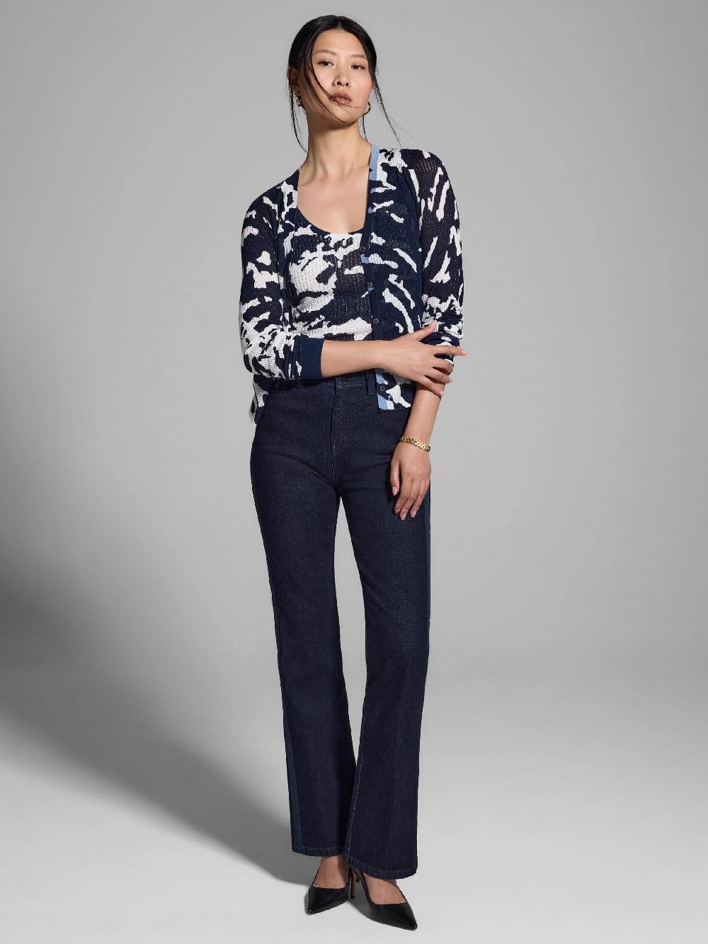 Nic Zoe Gold Label Nightfall Rib Cardigan