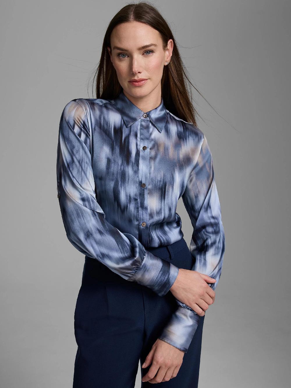 nic zoe Gold Label Romance Silk Shirt
