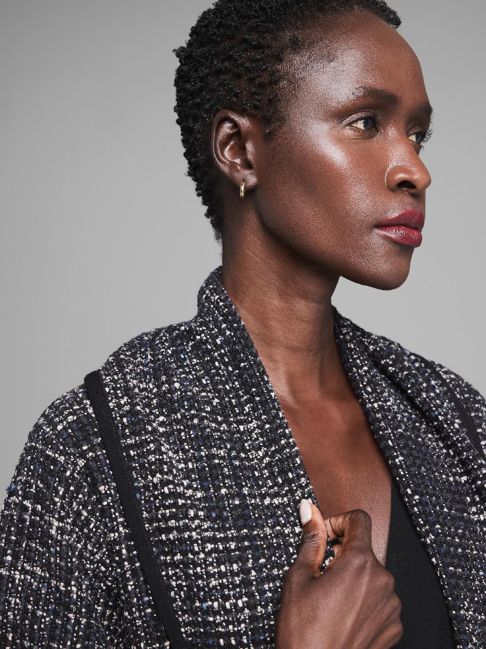 nic zoe Gold Label Standout Fringe Jacket