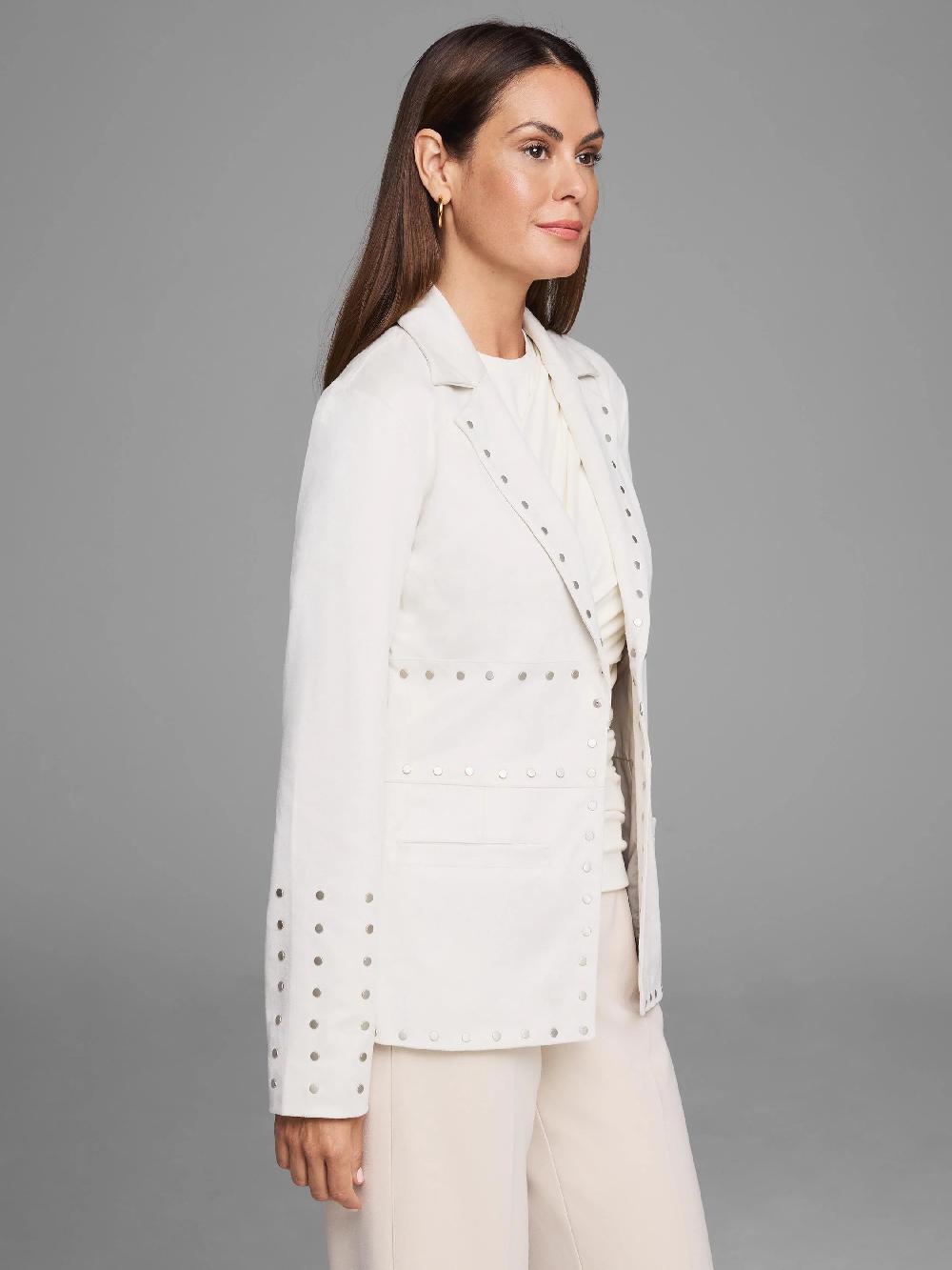 Nic Zoe Gold Label Statement Studded Blazer