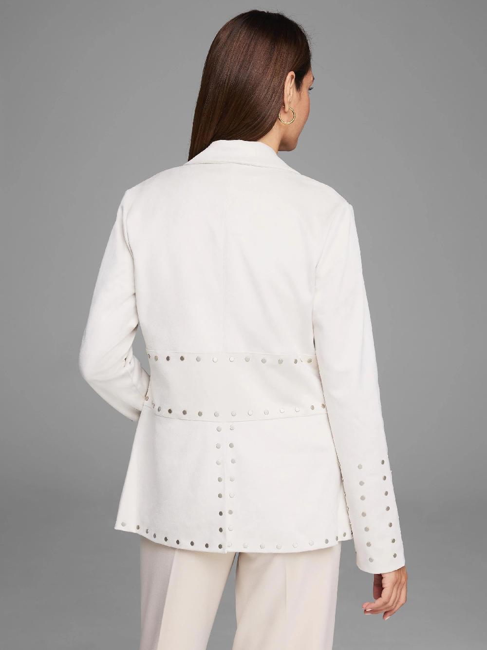 Nic Zoe Gold Label Statement Studded Blazer