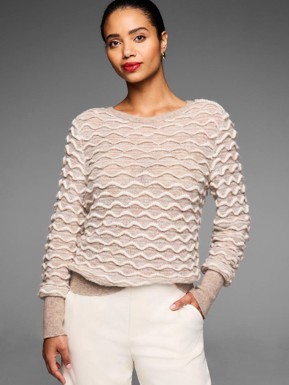 Nic Zoe Gold Label Wave Stitch Sweater
