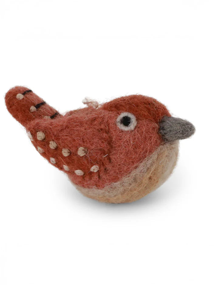 nic zoe Gry & Sif Rusty Brown Wren Ornament