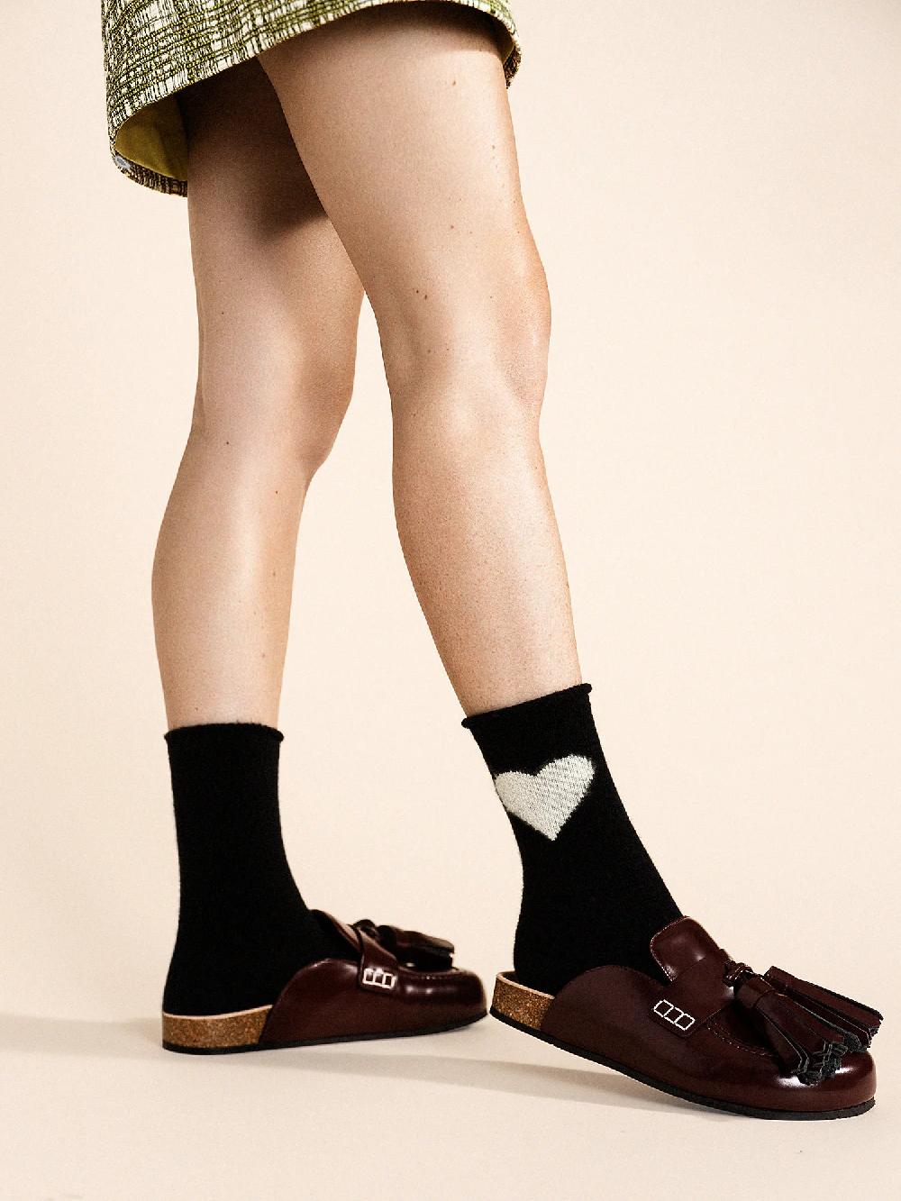 Nic Zoe Hansel From Basel Cashmere Crew Sock