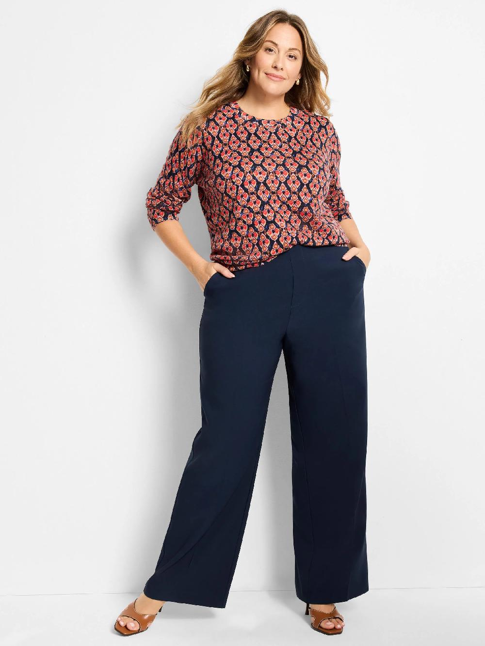 Nic Zoe Harvest Ikat Pure Cotton Sweater