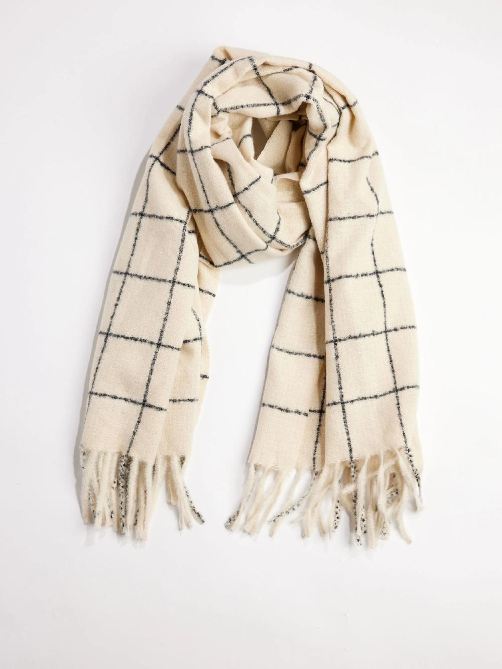 Nic Zoe Hat Attack Windowpane Muffler Scarf