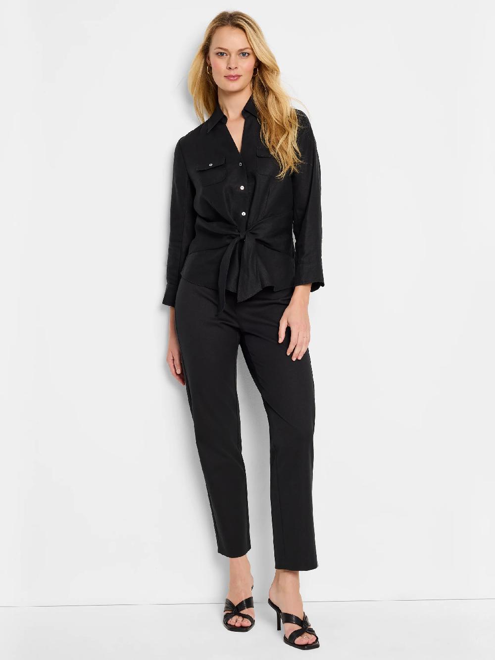 Nic Zoe Iconic Tie Front Shirt