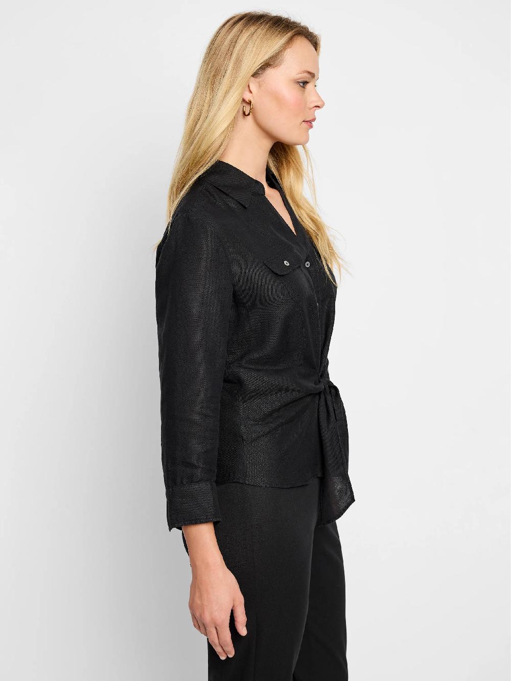 Nic Zoe Iconic Tie Front Shirt