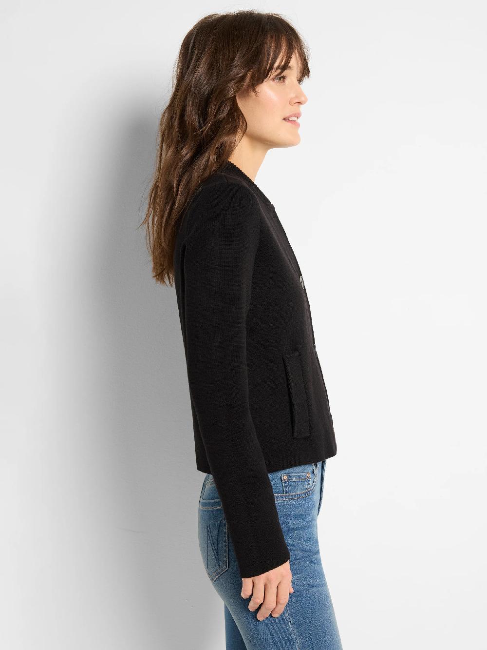 Nic Zoe Knit Bomber Jacket