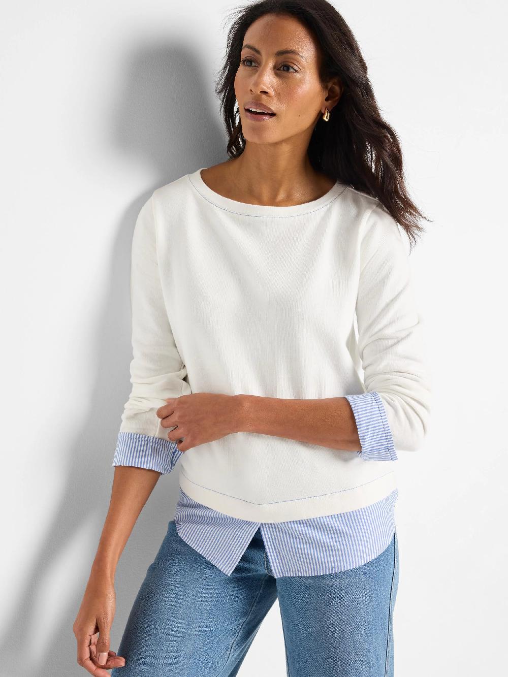 nic zoe Layered Look Top