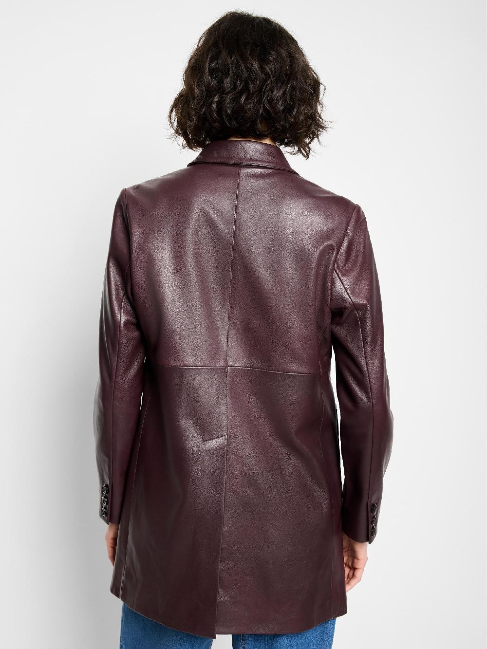 Nic Zoe Leather Car Coat