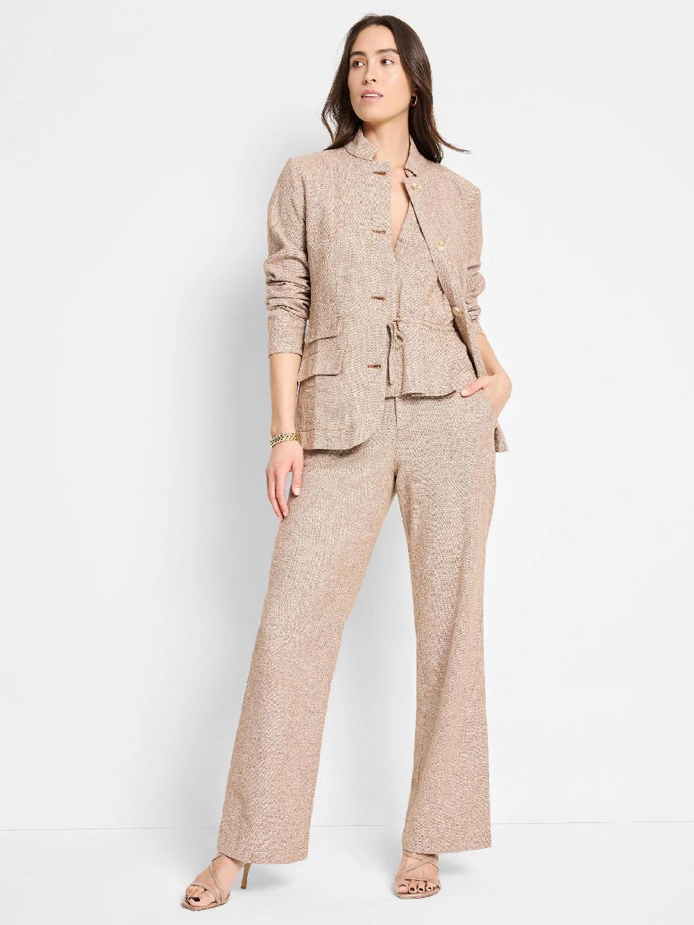 Nic Zoe Linen Cotton Cinch Vest