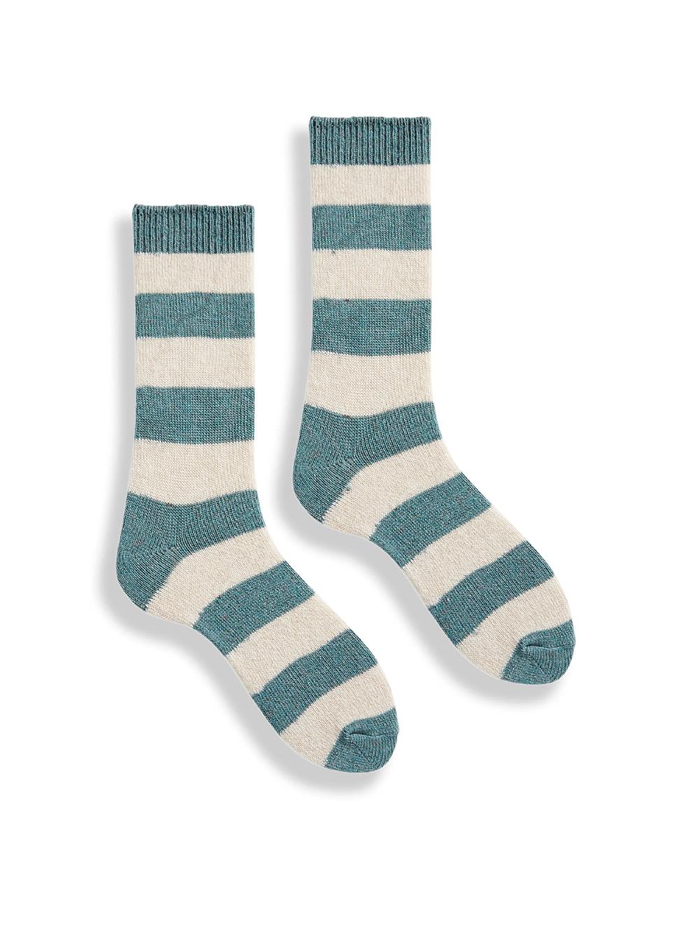 Nic Zoe Lisa B Rugby Stripe Crew Sock
