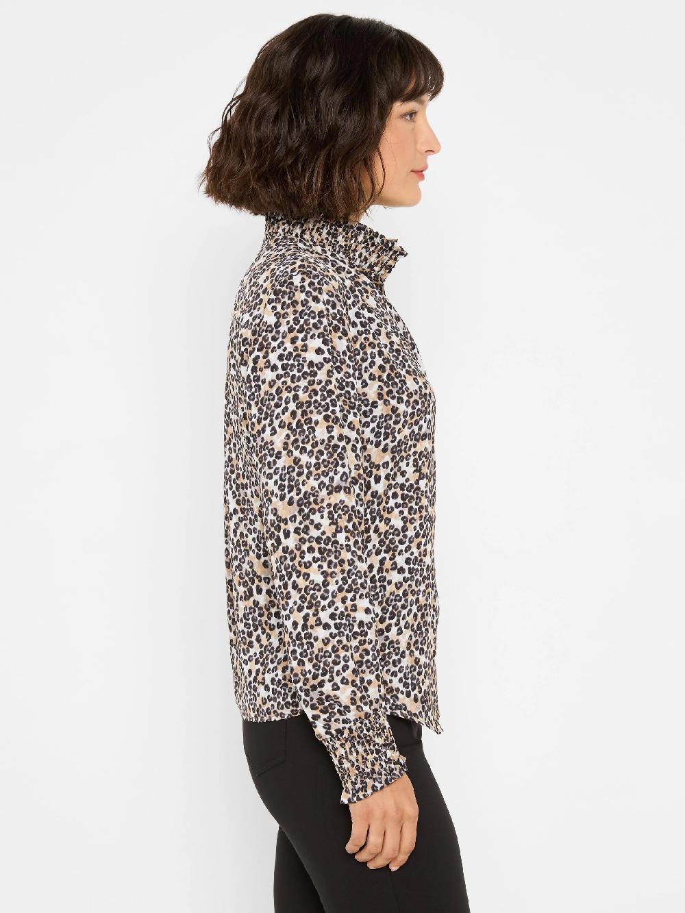 Nic Zoe Little Leopard Top