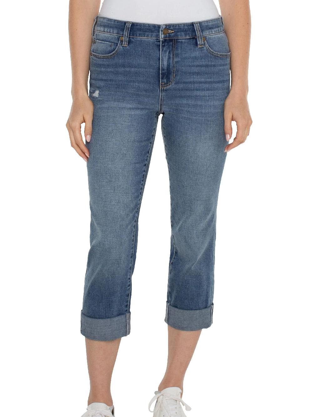 Nic Zoe Liverpool Charlie Crop With Rolled Hem